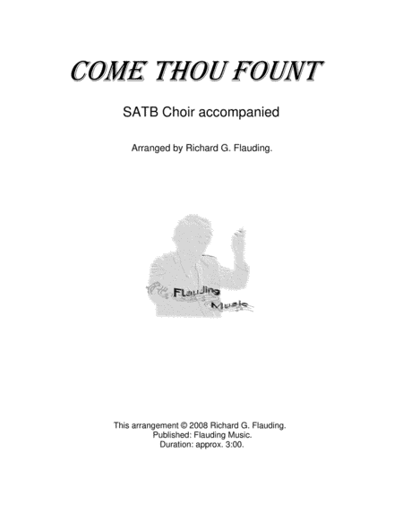Come Thou Fount (Choir & Piano) (arr. Ric Flauding)