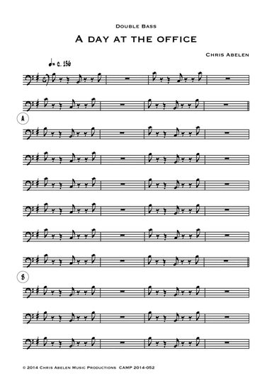 A day at the office (album) - 13 double bass parts