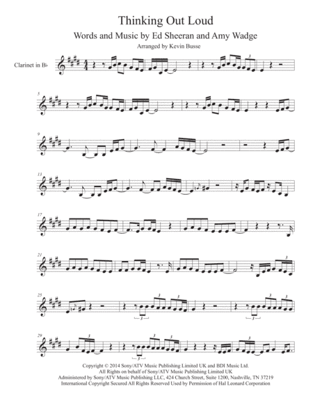 Thinking Out Loud (arr. Kevin Busse)