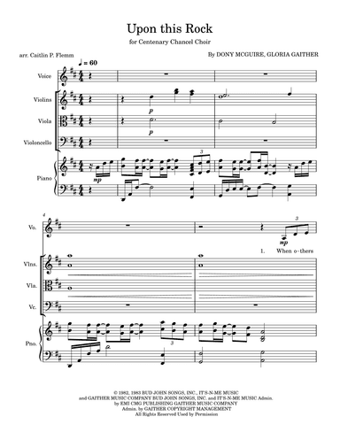 Upon This Rock (arr. Caitlin P. Flemm)