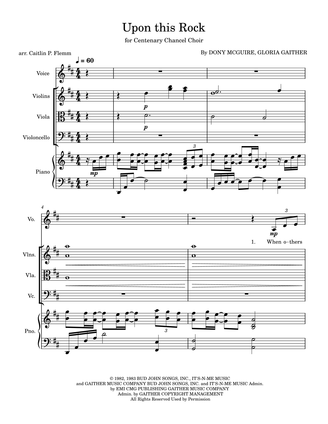 Upon This Rock (arr. Caitlin P. Flemm)