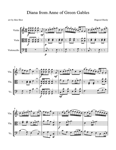 Anne Of Green Gables (arr. Alex Shor)