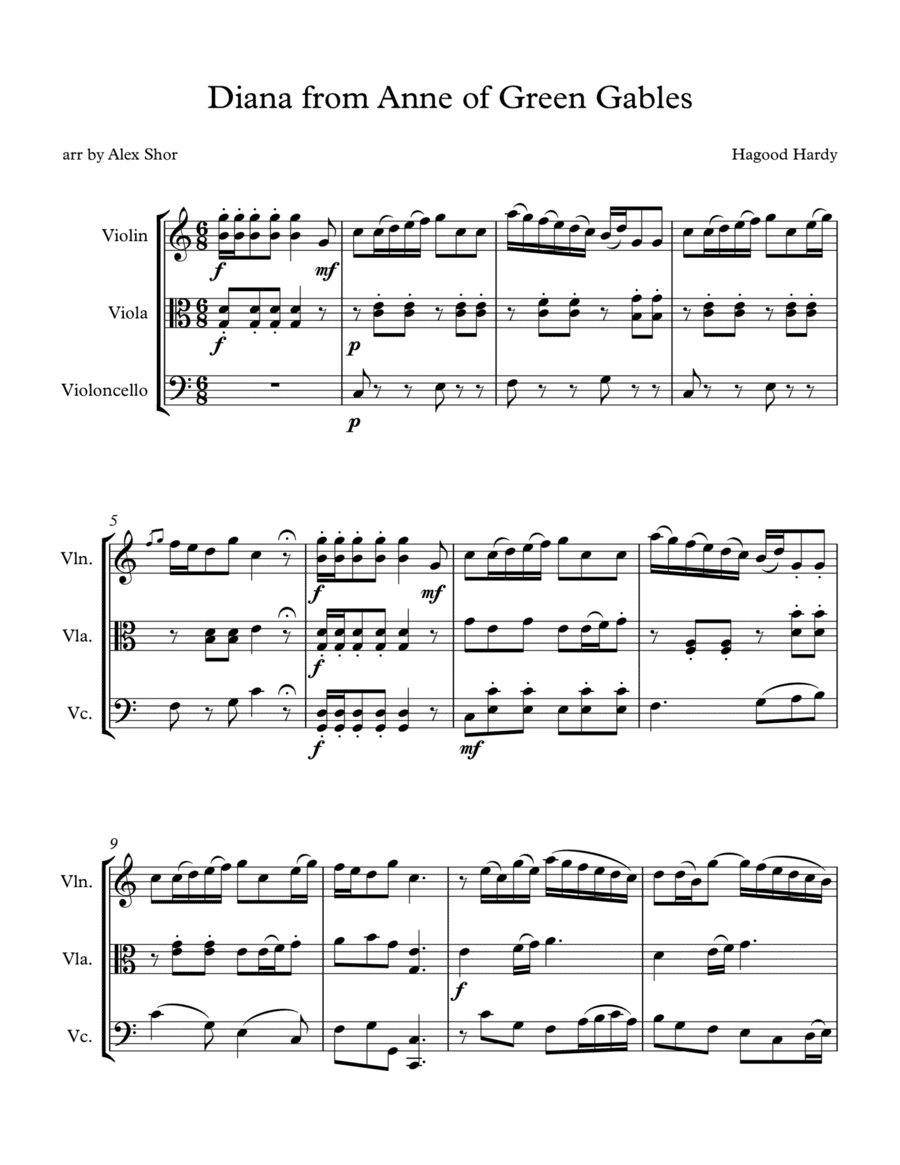Anne Of Green Gables (arr. Alex Shor)