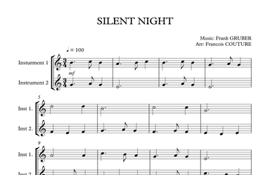 SILENT NIGHT (arr. Francois Couture)