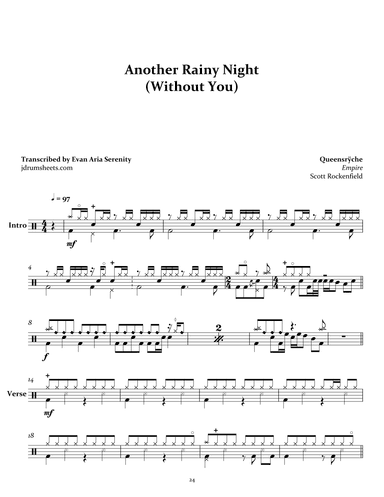 Another Rainy Night (without You) (arr. Evan Aria Serenity)