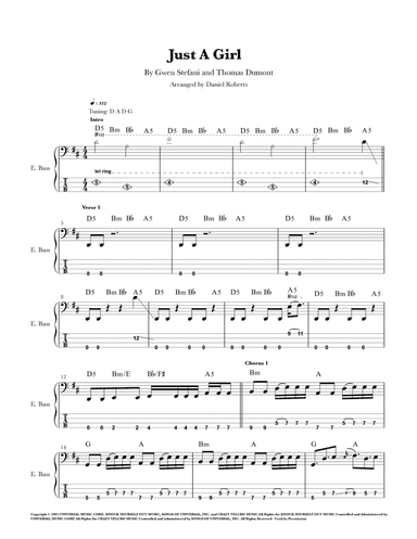 Just A Girl (arr. Daniel Roberts)