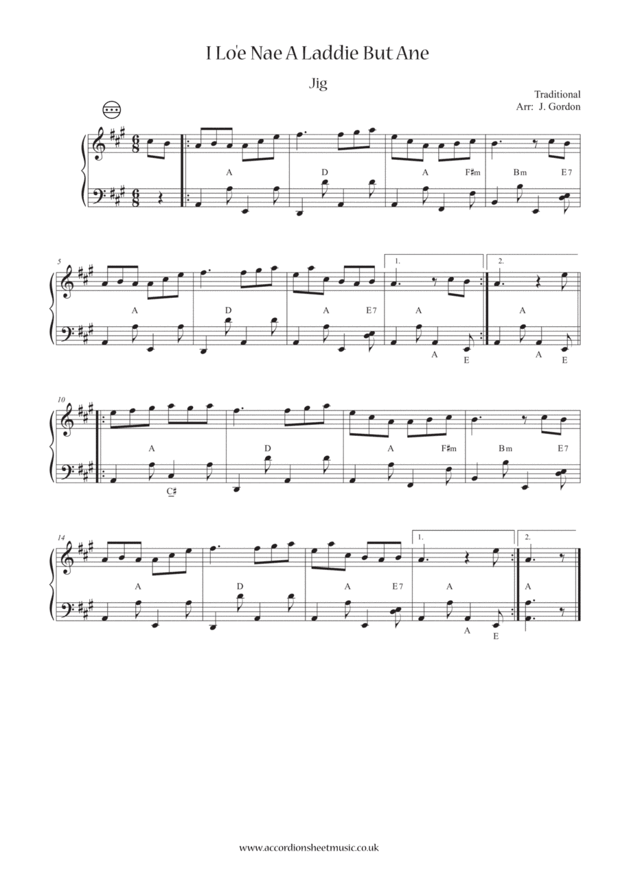I Lo'e Nae A Laddie But Ane (arr. Julia Gordon)