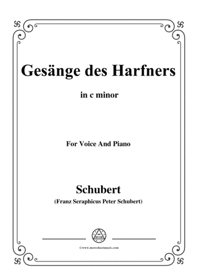 Schubert-An die Türen will ich schleichen Op.12 No.3 in c minor,for voice and piano (arr. MSM)