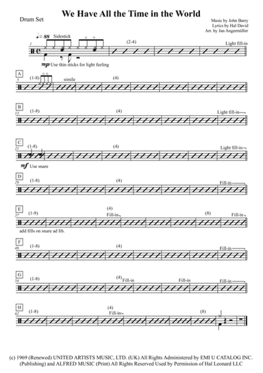 We Have All The Time In The World (arr. Jan Angermüller)