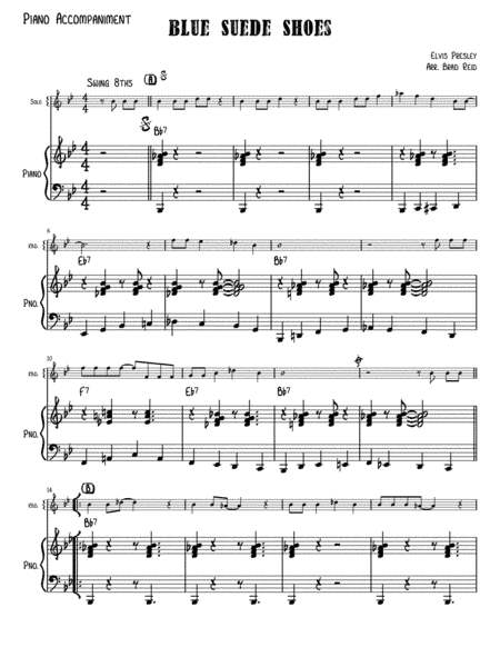 Blue Suede Shoes (arr. Brad Reid)