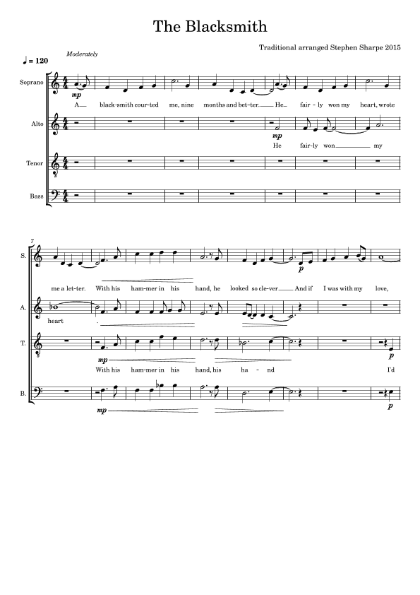 Wild Mountain Thyme SATB (arr. Stephen Sharpe)