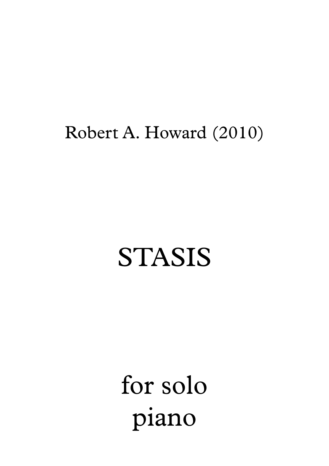 Stasis