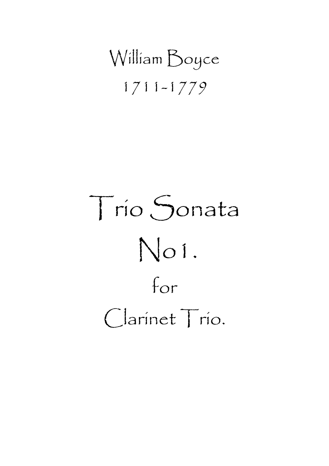 Trio Sonata No.1 (arr. Spence Bundy)