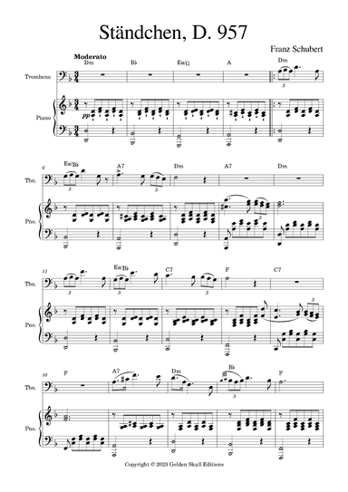 Ständchen (arr. Golden Skull Editions)
