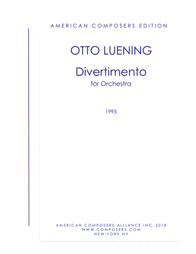 [Luening] Divertimento for Orchestra
