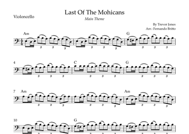 Last Of The Mohicans (main Theme) (arr. Fernando Britto)