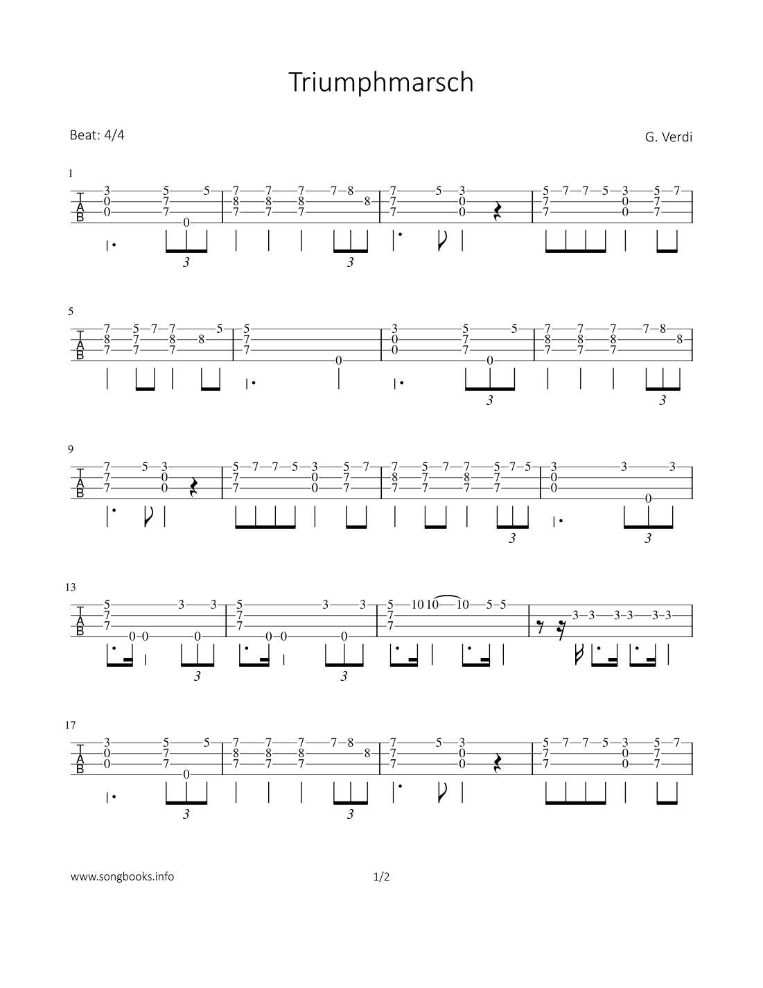 Triumphmarsch (arr. Bettina Schipp)