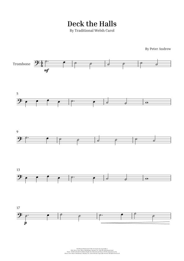 Deck the Halls (arr. Peter Andrew)