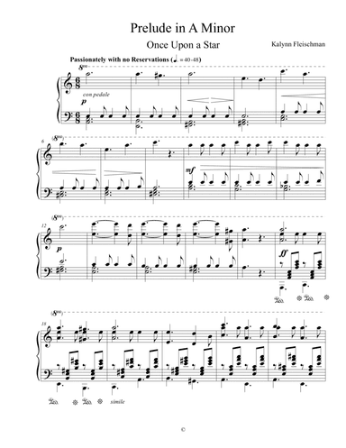 Prelude in A Minor: Once Upon A Star