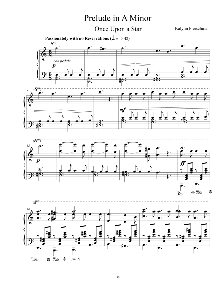 Prelude in A Minor: Once Upon A Star