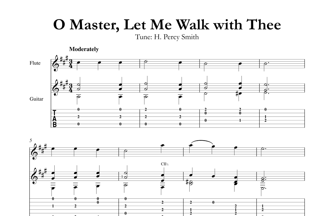 O Master, Let Me Walk with Thee (arr. Mark Phillips)