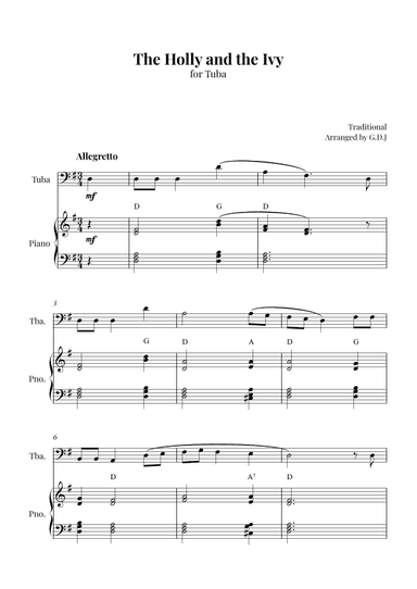 The Holly and the Ivy (arr. GDJ)