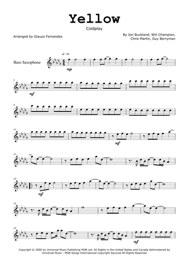 Yellow (arr. Glauco Fernandes)