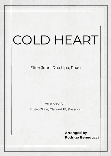 Cold Heart (pnau Remix) (arr. RODRIGO BENEDUCCI)