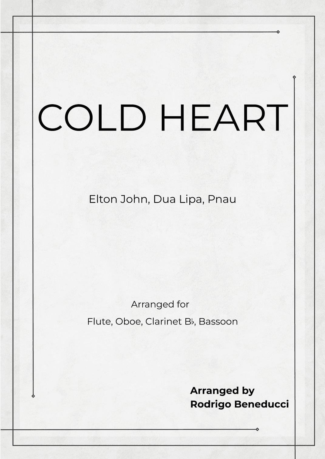 Cold Heart (pnau Remix) (arr. RODRIGO BENEDUCCI)