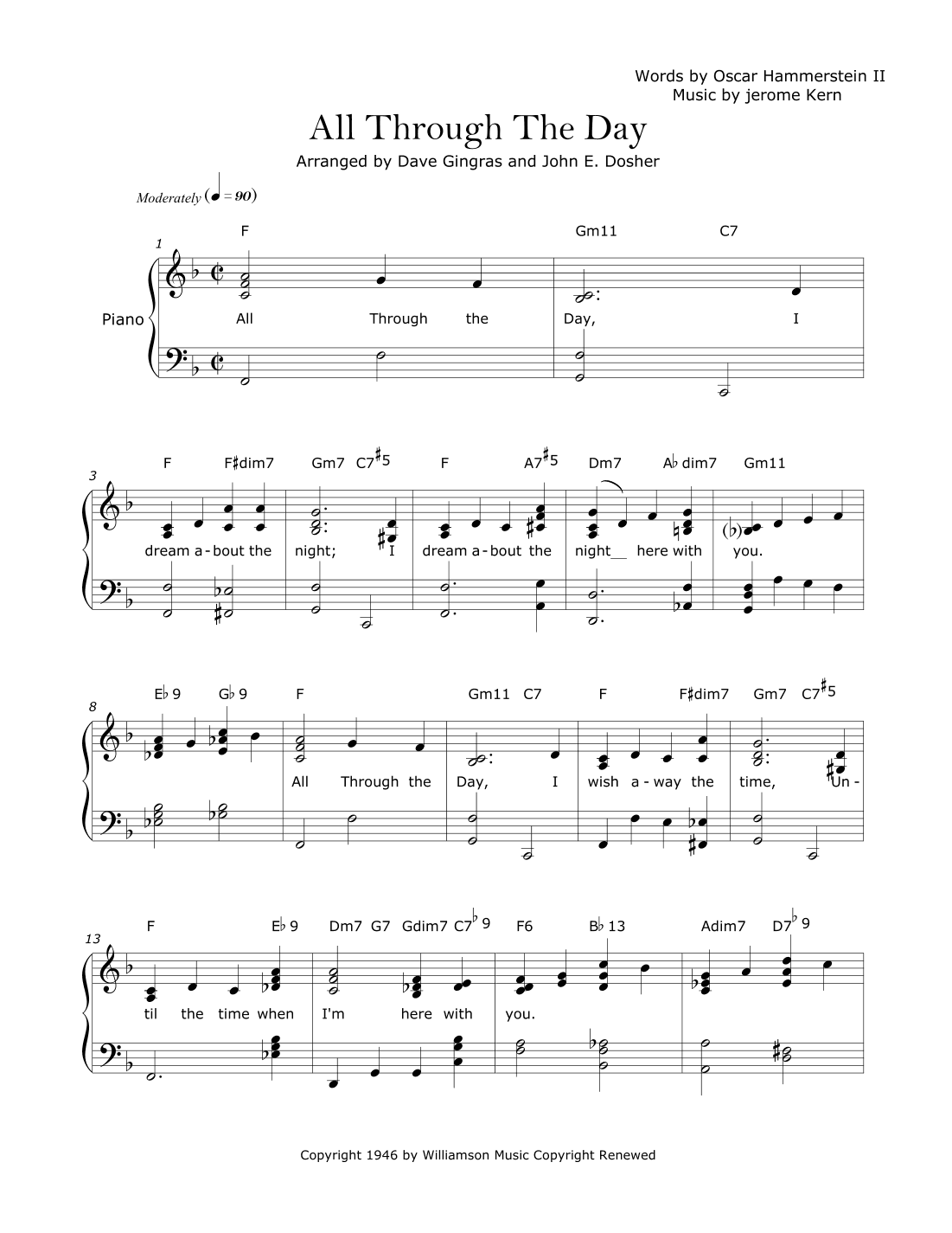 All Through The Day (arr. Dave Gingras and John E. Dosher)