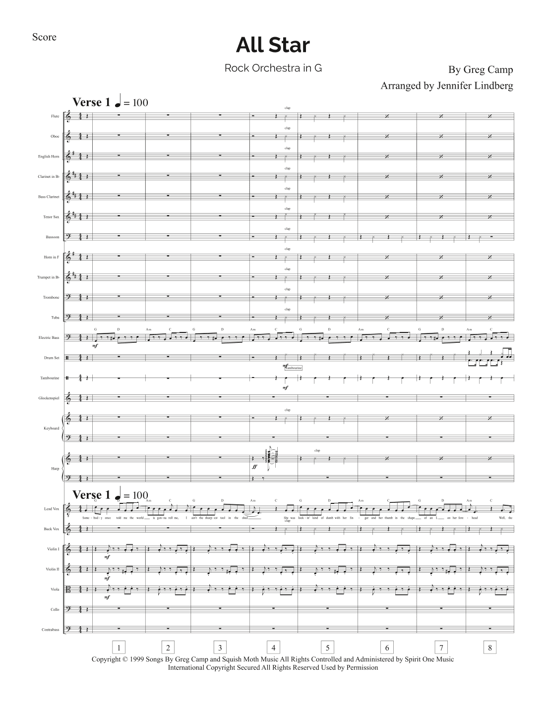 All Star (arr. Jennifer Lindberg)