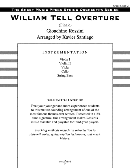 William Tell Overture (Finale) (arr. Xavier Santiago)