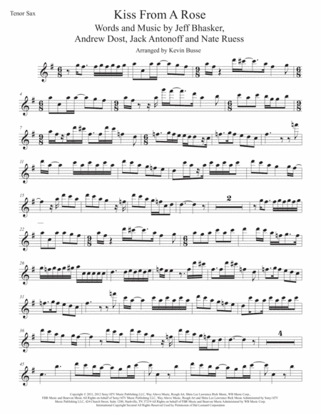 Kiss From A Rose (arr. Kevin Busse)