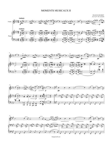 Moments Musicaux II (arr. Nick Lacanski)