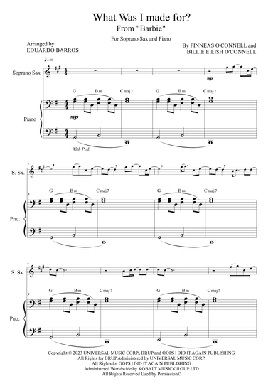 What Was I Made For? (arr. Eduardo Barros)