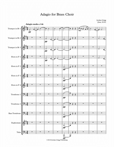 Adagio for Brass Choir