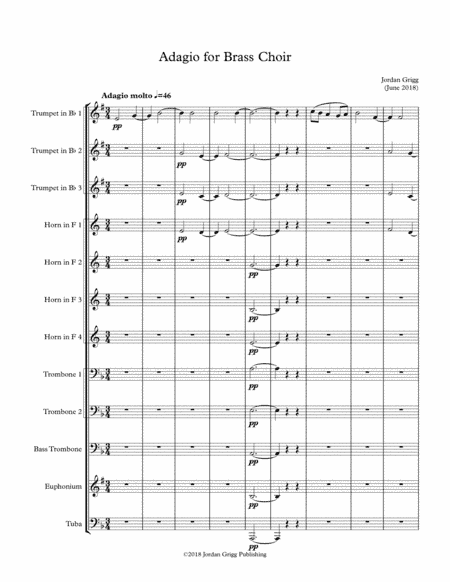 Adagio for Brass Choir
