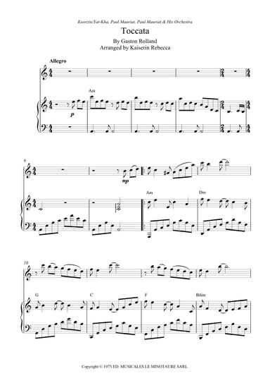 Toccata (arr. Kaiserin Rebecca)