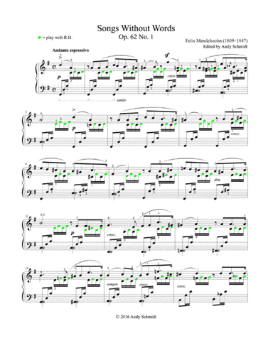 Songs Without Words, Op. 62 No. 1 (arr. Andy Schmidt)