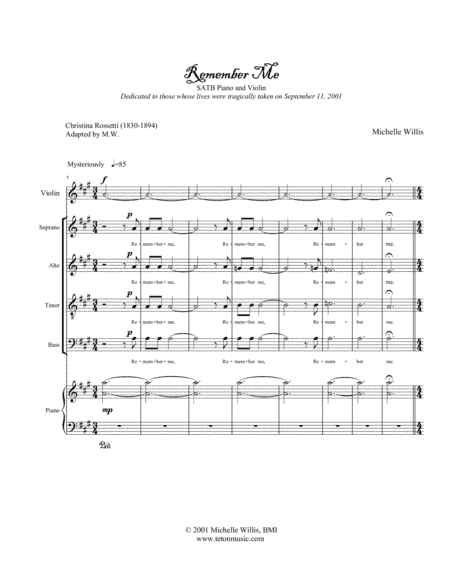 Remember Me-Tribute to September 11th Victims
