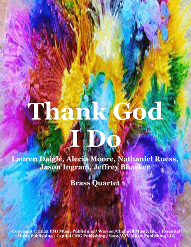 Thank God I Do (arr. Jeff Tincher)
