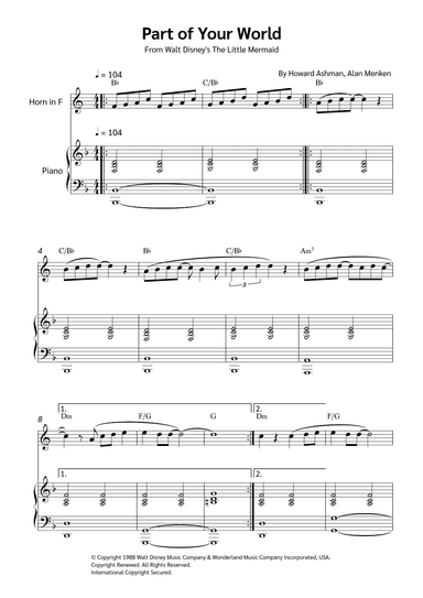 Part Of Your World (arr. Jackson Spindler)
