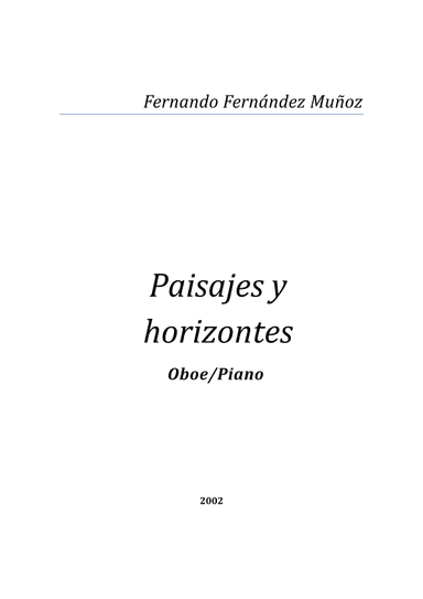Paisajes y horizontes