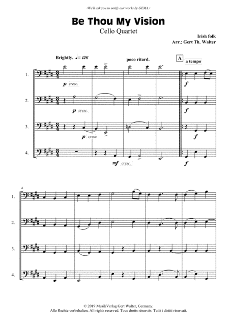 Be Thou My Vision (arr. Gert Th. Walter)