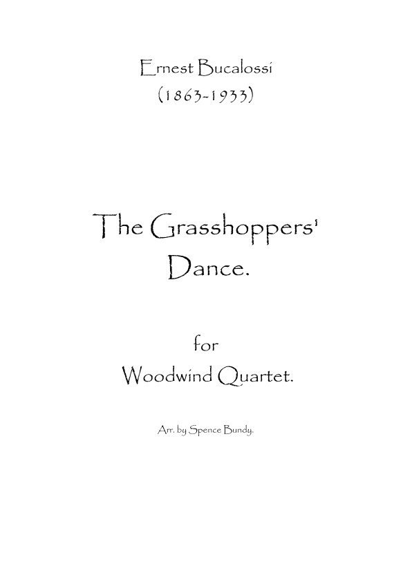 The Grasshoppers' Dance (arr. Spence Bundy)