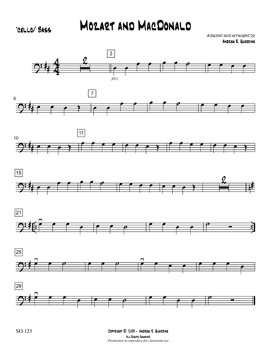 Mozart and McDonald (arr. Adapted and arranged by Andrew R. Guarrine)