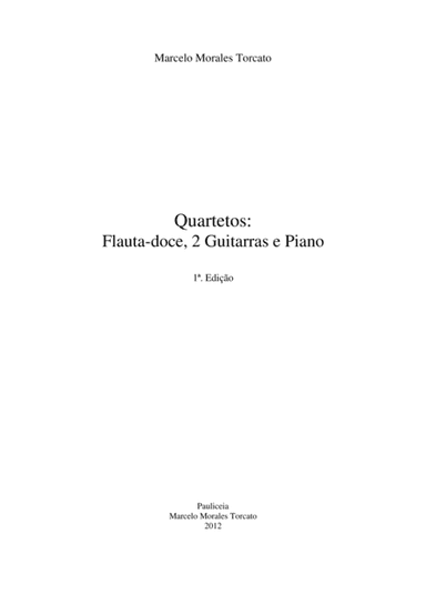 Quartetos: Flautas-doce, 2 Guitarras e Piano
