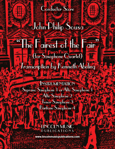 March – The Fairest of the Fair (for Saxophone Quartet SATB or AATB) (arr. Kenneth Abeling)