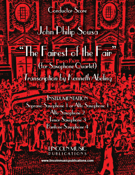 March – The Fairest of the Fair (for Saxophone Quartet SATB or AATB) (arr. Kenneth Abeling)
