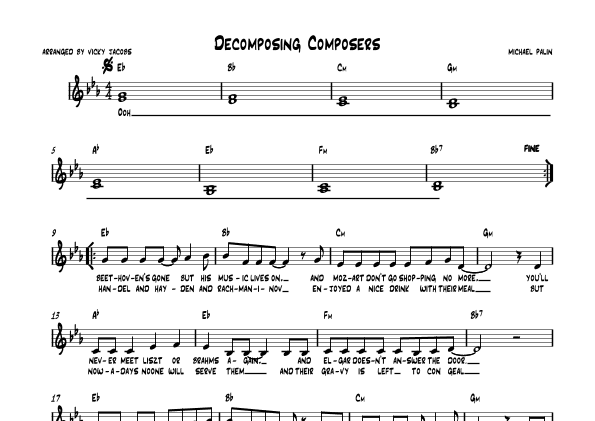 Decomposing Composers (arr. Vicky Jacobs)